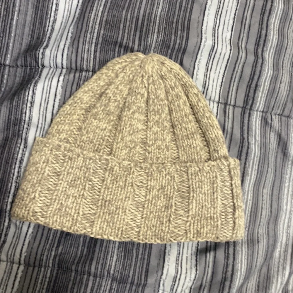 Polo, Ralph Lauren embroidered wool beanie tan cream embroidered olive green_8